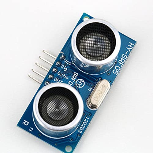 Vue du capteur de distance SRF05, compatible avec Arduino et systèmes embarqués